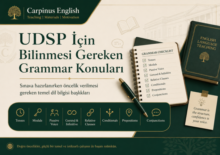 UDSP İçin Bilinmesi Gereken Grammar Konuları